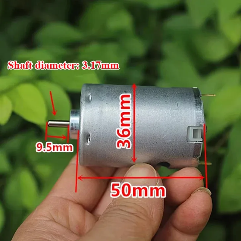 545 Motor  DC 12V 18V 21.6V 24V 33500R High Speed Double Ball Bearing  Built-in Cooling Fan DIY Drill Tool