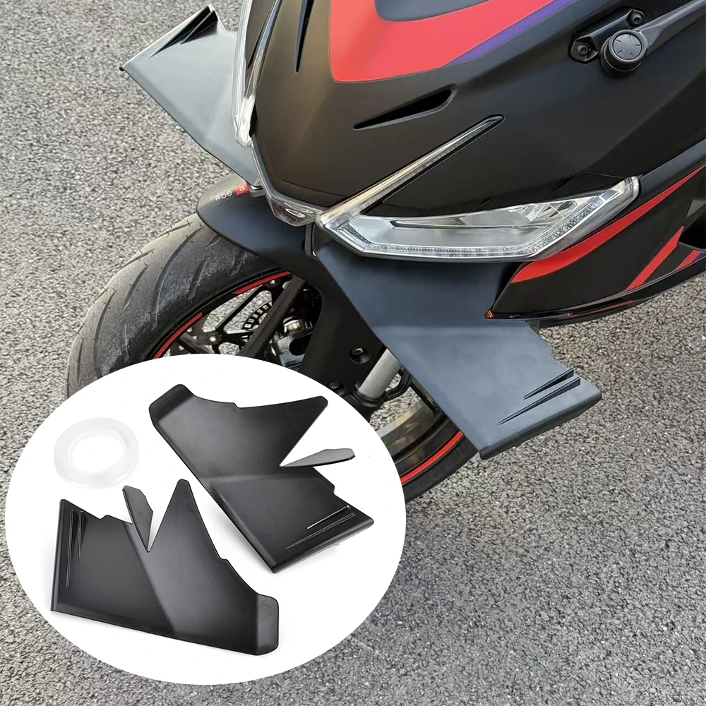 Für Aprilia RS457 Luftabweiser Spoiler Winglet Aerodynamik-Flügel-Kit Vordere Verkleidung RS 457 2024-2026