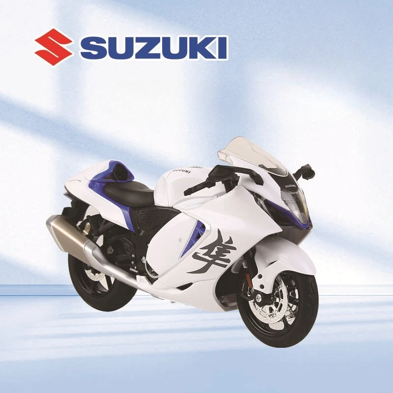 

Моделирование 1:12 Модель мотоцикла из сплава Hayabusa со светом и звуком, литая под давлением игрушечная машинка для мальчиков, официально лицензированная миниатюрная Voiture