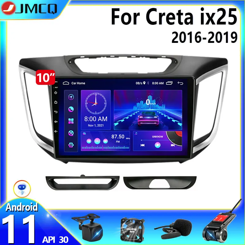 

Android 11 2 din Car Radio For Hyundai Creta ix25 2016-2019 GPS navigation Multimedia Video Player Auto DVD Stereo Split screen