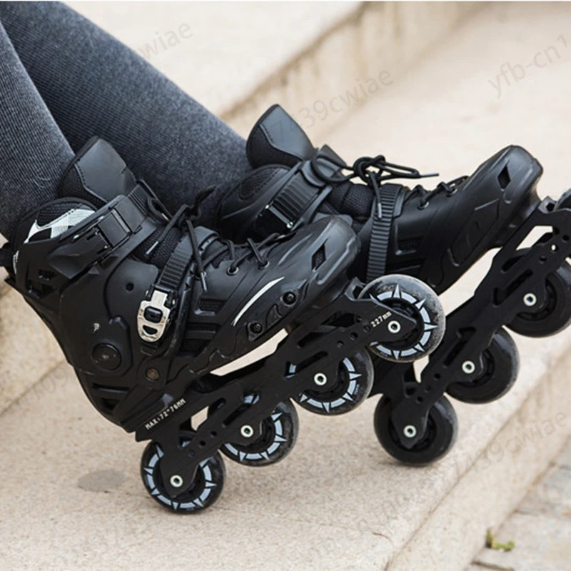 4 Wheels Quad Kick Roller Skates Shoes for Adult Kids Women's Skates  Inline Man Roller Skate