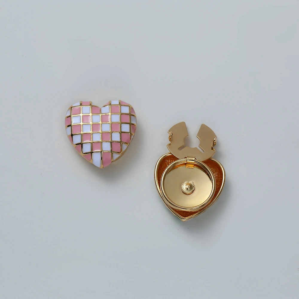 1 pezzo di gemelli con design a forma di cuore per donna, bottoni decorativi, coperture per camicia, semplici accessori per gioielli di moda