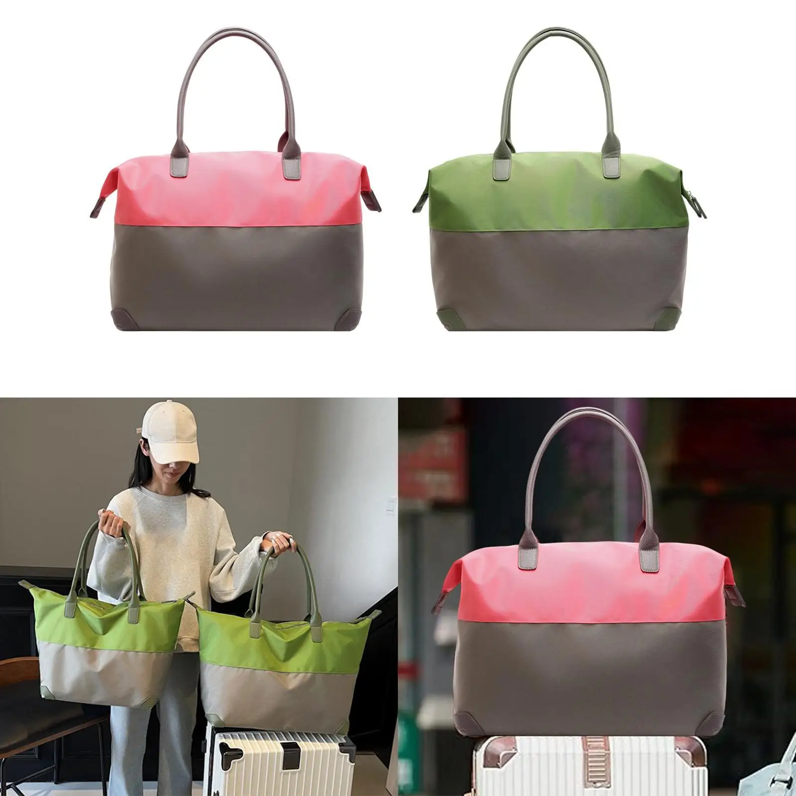 

Travel Duffel Bag Waterproof Top Handle Handbag for Pilates Beach Fitness