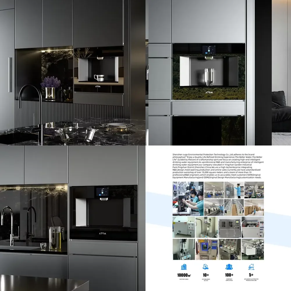 

Built-in Countertop Water Dispenser with Filtration - Instant Heating, Ice Water, Coffee Maker & LED Display