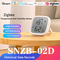 Zigbee SONOFF SNZB-02D LCD Intelligent Temperature Humidity Sensor Smart Home Remote Real-time Monitor Via Ewelink Alexa Google