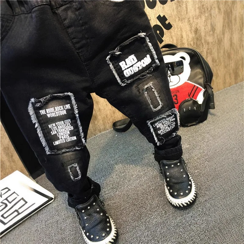 Children Pants Winter Boys Thickened Jeans Spring Baby Boys Casual Trousers Fashion Children Clothing Jeans Boys Kids Pants