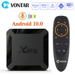 Smart TV Box X96q, Android 10, 2GB, 16GB, Allwinner H313, quad core, 4K, 60fps, Wi-Fi, Google Player, YouTube, 1GB, 8GB