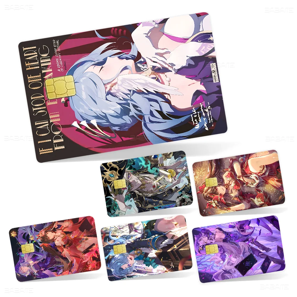

Honkai Star Rail-Penacony Game Film Cover Sticker Case For Small Chip Credit Debit Card Front Side