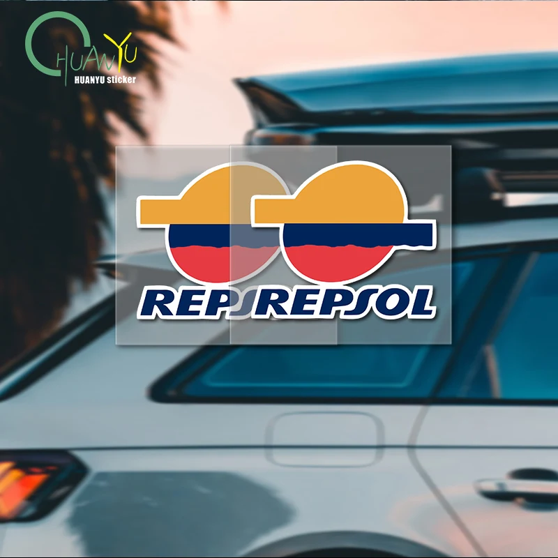 

Bay shore car sticker suitable for reflective sticker for car and motorcycle body decoration of REPSOL oil