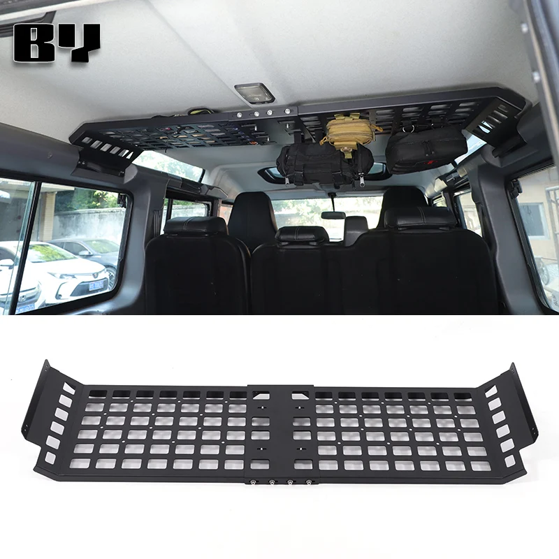 

For Land Rover Defender 90 110 2004-2018 Rear Trunk Shelf Storage Debri Racks Cargo Organizers Storage Bag Shelf Car Accessories