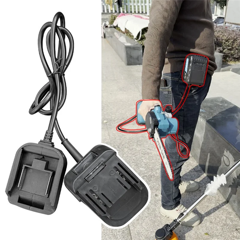 ABKS-Li-convertidor adaptador de batería reductor de peso de línea extendida para herramientas de 18V, para Lomvum Zhipu Hongsong 21V litio