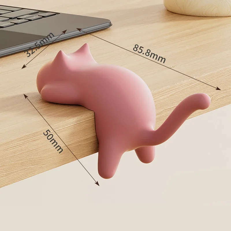 � Katzenförmige Spurlose Haken, Schadensfreier Wandhalterungsclip für Tasche/Geldbörse/Federmäppchen auf Schreibtisch, Tisch, im Arbeitszimmer oder Büro – Detail 10
