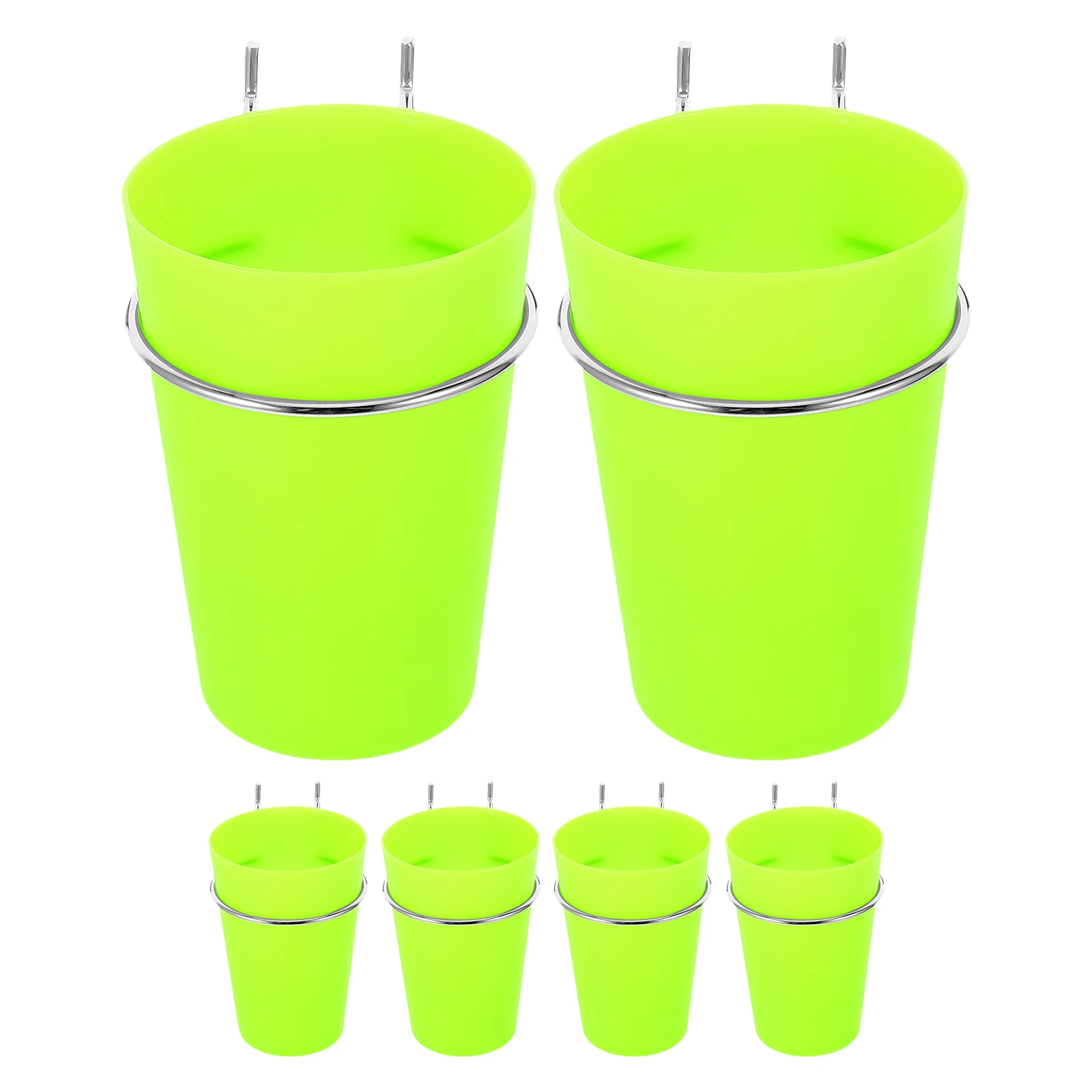 

6Pcs Pegboard Tool Organizer Kit with Storage Cups and Ring Hooks for Efficient Workshop Garage Space Management