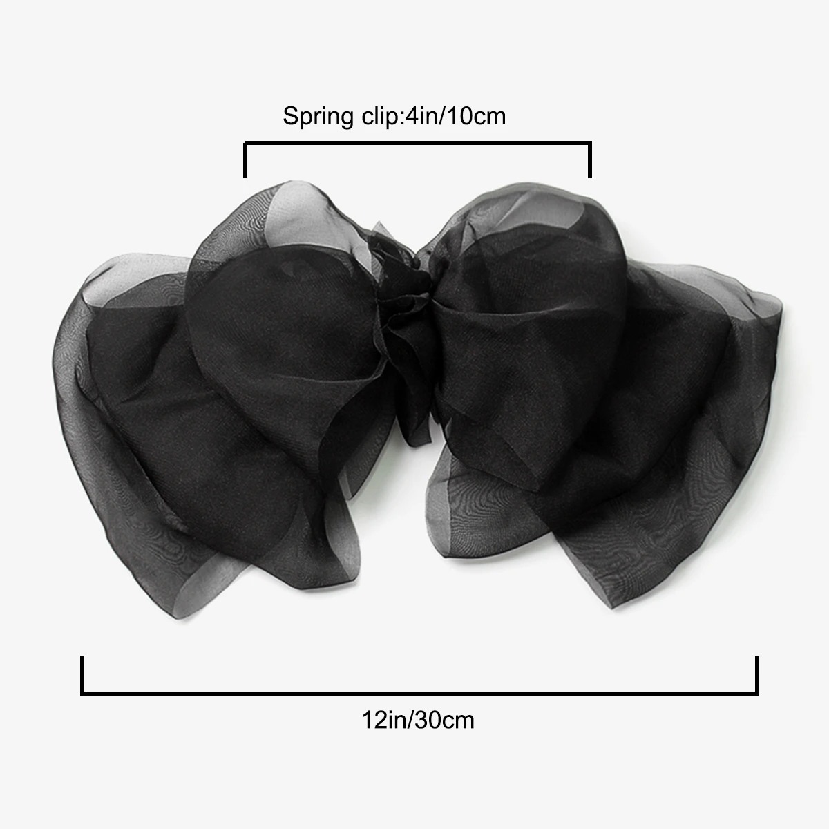 Bow Hairpin for  Cute Satin Fabric Hair Clip  Chiffon Ponytail Oversized Multilayer Hairpin Hair Accessories image 2