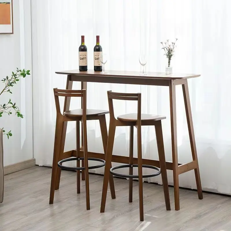 

High Modern Bar Stools Wood Luxury Designer Home High Stool Bedroom Kitchen Sillas Para Comedor Modern Furniture