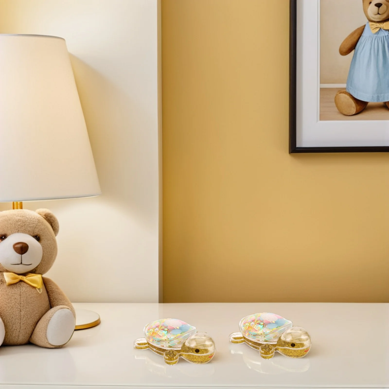 

4Pcs Flowing Decoration Creative Liquid Motion Mini Sea Animal Aquarium Fish Tank Pool Birthday Party Favor