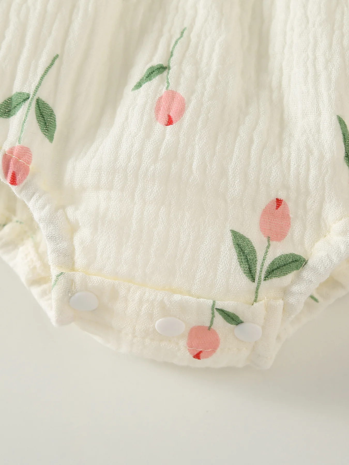 طفل تنفس القطن مطابقة ارتداءها قبعة 2 قطعة فتاة 2026 الصيف الباستيل توليب طباعة الثلاثي نيسيي #6