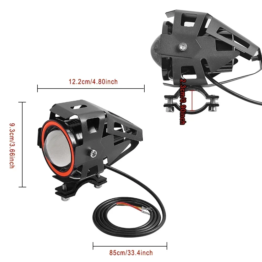 Elektroroller U7 Frontscheinwerfer Hupe Nebellichter für Kugoo Kukirin für Citycoco LED-Spotlight Laser-Highlight Universelle Ersatzteile – Detail 17