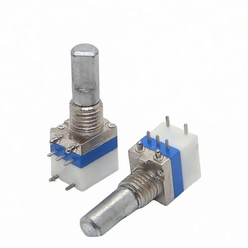 Universal 5 Pin Potentiometer A103 Copper Shaft With Switch For Radio Volume Sound Level Repair Electronic Component Part