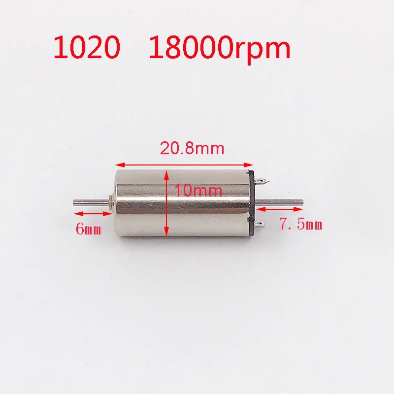 8mm-10mm-12mm-15mm-17mm Mini Coreless Motor Dual Shaft DC 6V 9V 12V Strong Magnetic High Speed Engine DIY RC Model Rail Train