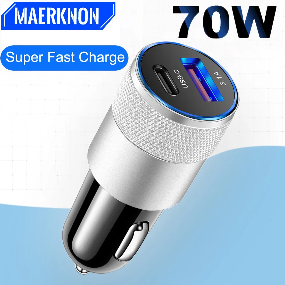 USB Car Charger Fast Charging Charger Quick Charge 3.0 For iPhone 14 13 12 11 Pro Max Redmi Samsung Type C PD Car Phone Charger