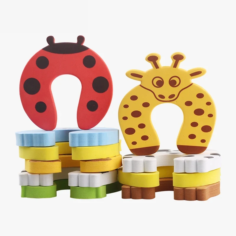 1/3/5PCS Baby Security Protection Door Stopper Furniture Protection Card Animal Finger Protector Baby Care Safety Kids Locks