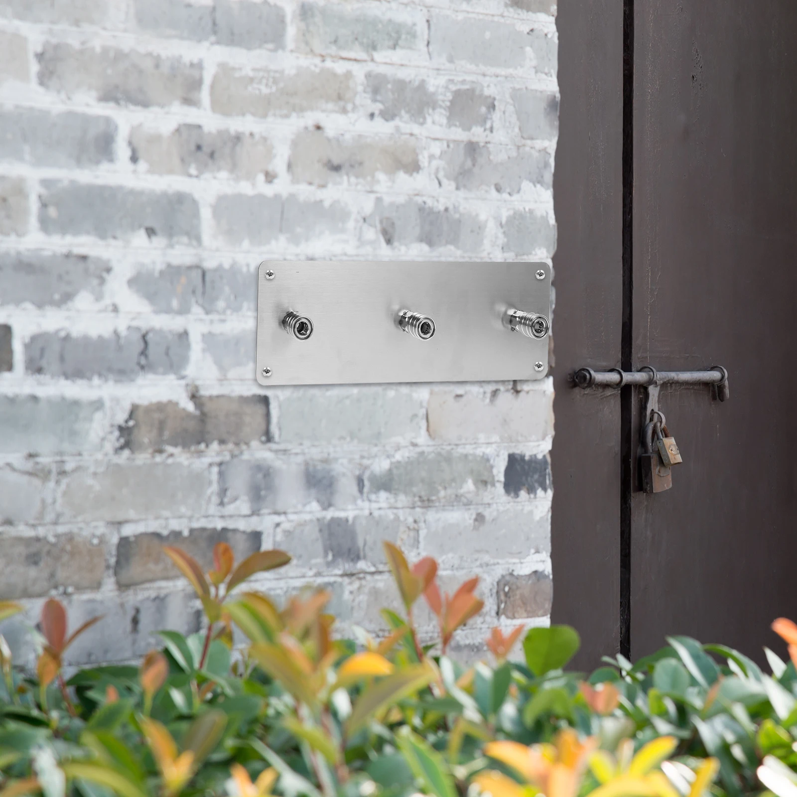 

1 set Foam Bottle Holder Stainless Steel Pressure Washer Nozzle Hanger Wall Mount Space Saving Durable Tips Organizer for High