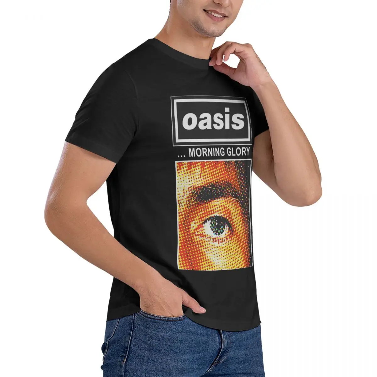 Midnight Reverie In Musical Bliss T-Shirts Men O-Oasis Band Novelty Pure Cotton T Crew Neck Short Sleeve T Shirt Adult Clothes