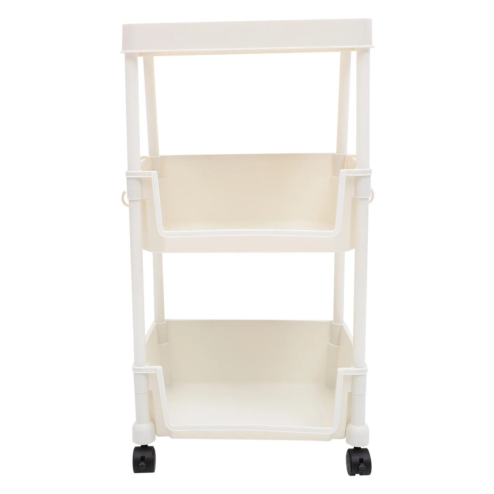 

Roller 3-Tier Bookcase Movable Bookshelf Storage Rack Multi-Purpose Book Organizer for Home Movable Bookcase 3-Tier Book Rack