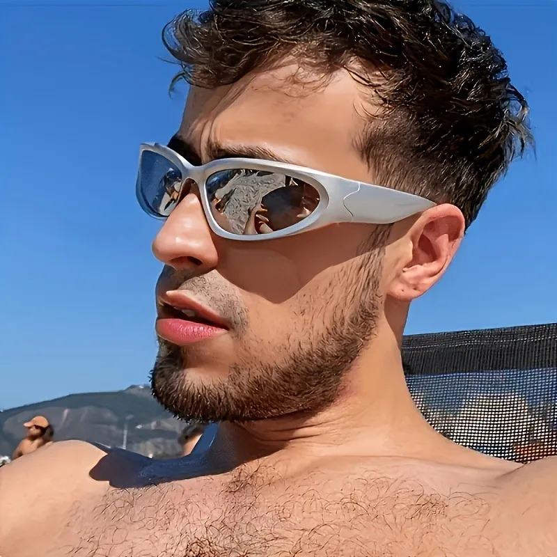 1/3pcs Set European & American Y2K Futuristic Luxury Glasses, INS Trendy Sunglasses