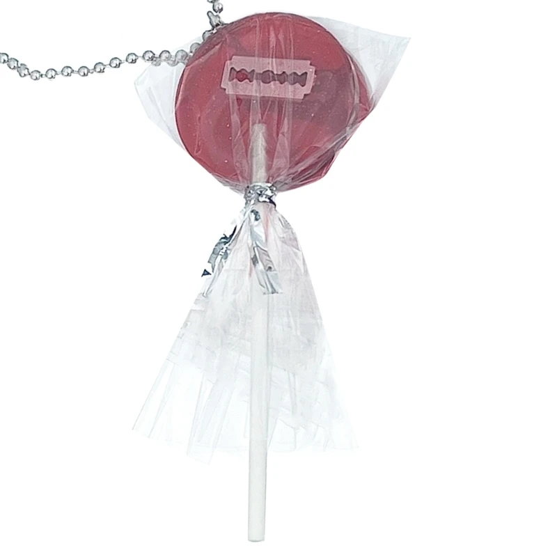 Lollipop Pendant Necklace Stylish Collarbone Chains Accessory for Daily Wear