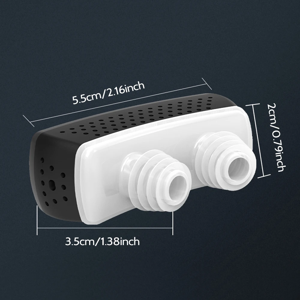 New Smart Anti-snoring Device Double Vortex Air anti Sleep Snoring Artifact Snoring Breathing Corrector for Men Women Snoring