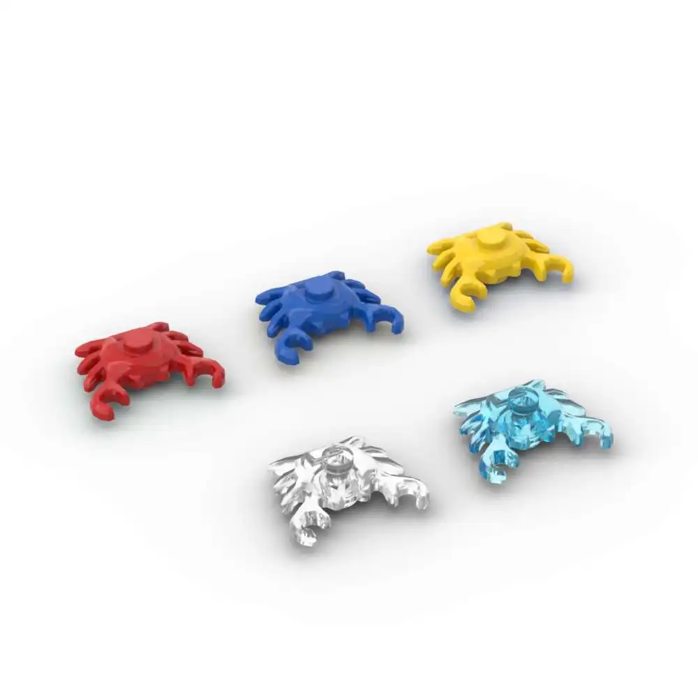 MOC 10PCS 33121 Crab Building Blocks Water Animals Playing Home Educational Bricks Particle Puzzle Toy Children Birthday Gifts