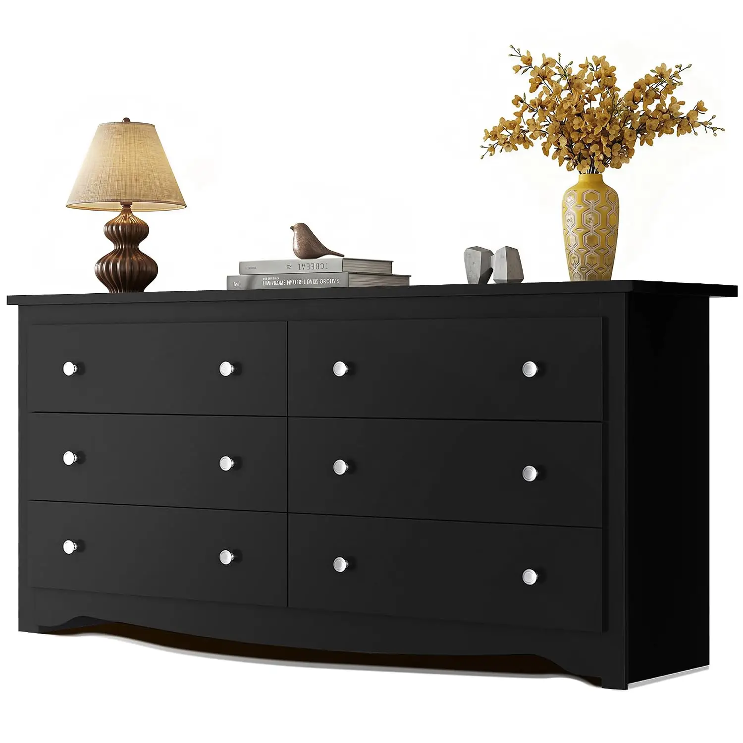 6-Drawer Modern TV Stand 59