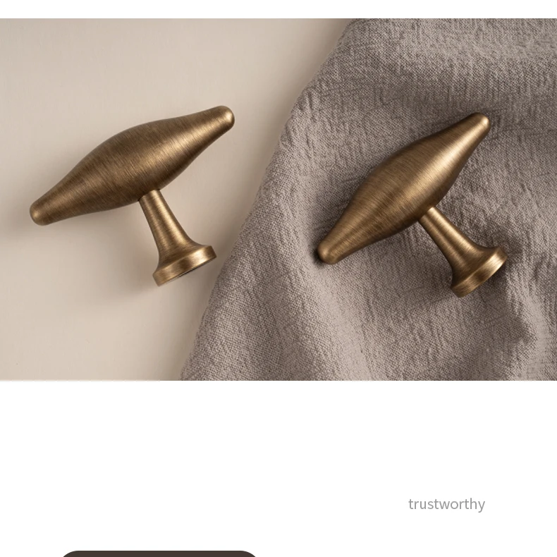 Antique brass cabinet handle and knob 18