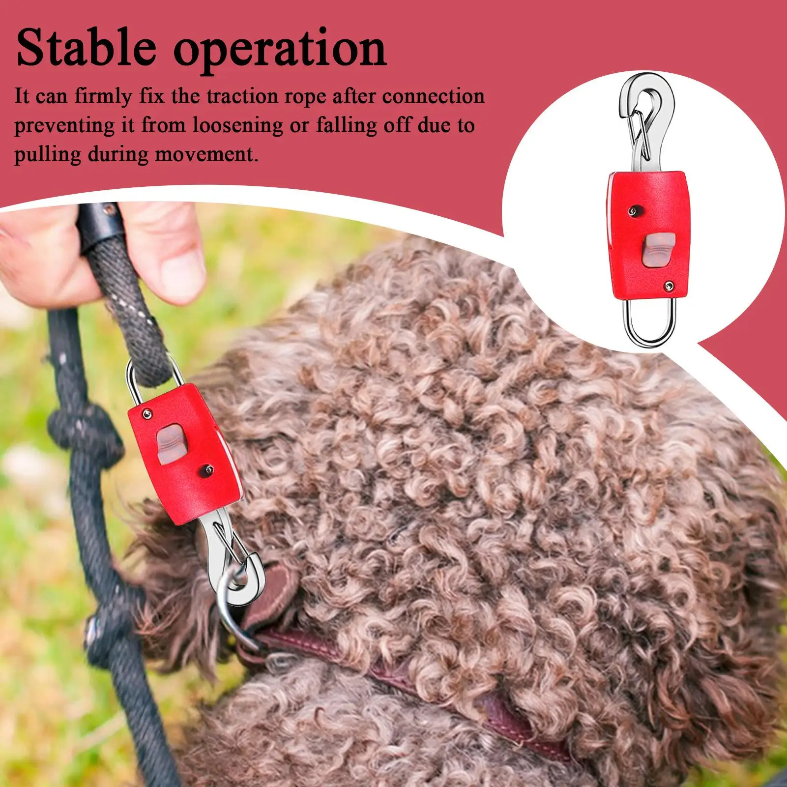 الكلب حبل السلامة هوك الإفراج السريع الحيوانات الأليفة حبل موصل مشبك مستلزمات الحيوانات الأليفة تسخير موصل للفناء الخلفي نزهة حديقة المنتهية ولايته