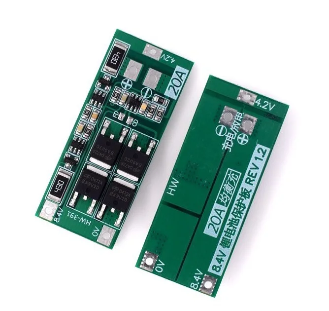 NEW 20A 2S BMS Charger 18650 Lithium Li-ion Battery Balance Protection Board