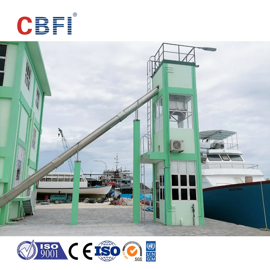 Industrial Chinese Factory Salt Water Flake Ice Machine 30 Ton with PLC Gear Motor for Ship Use