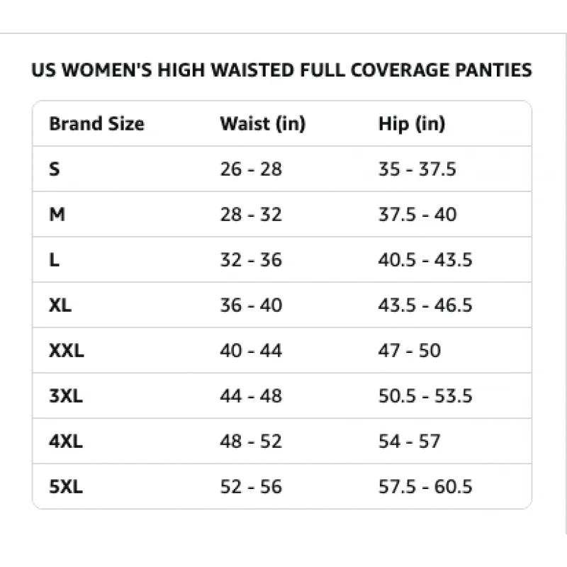 Lot de 5 culottes en coton et spandex pour femmes, couvrance complète du ventre