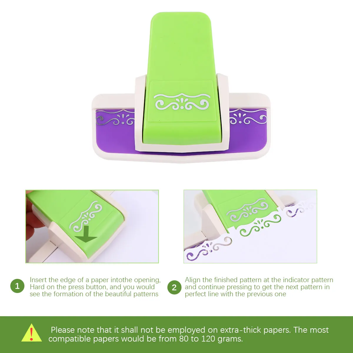 

1pc Craft Punch Durable Manual Paper Cutter For Scrapbooking Embossed Patterns Diy Gift Kids Easy To Use Random Color 6# Small