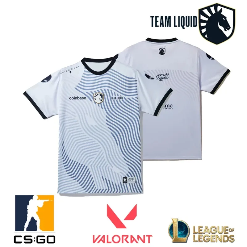 New Team Liquid E-sportsTeam Uniform Jersey T-shirt CSGO League Of Legends TL Sports Tops O-Neck Breathable Men T Shirt