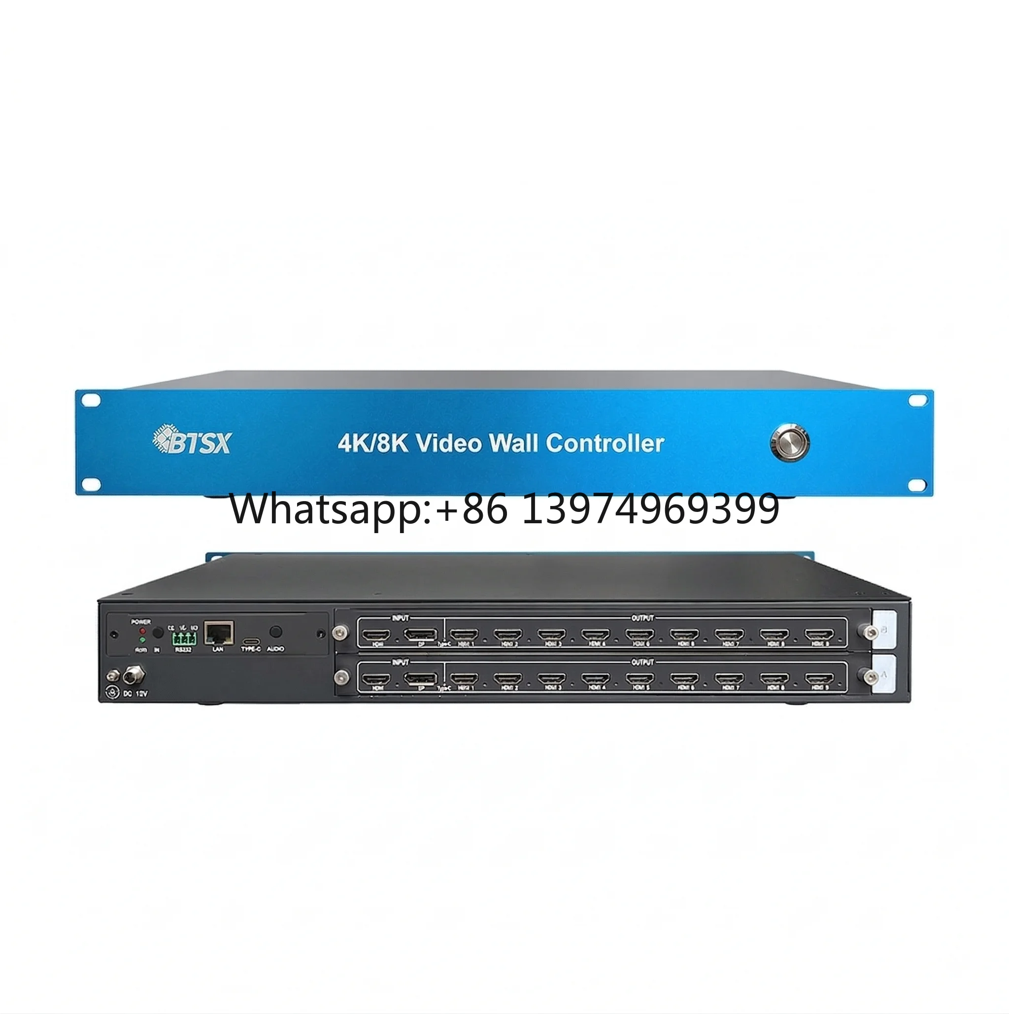 BIT-VWC-218Pro 4K60 1x18 2x9 3x6 Video Wall Controller for Command Center Modular Video Processor Bezel Correction Web Control