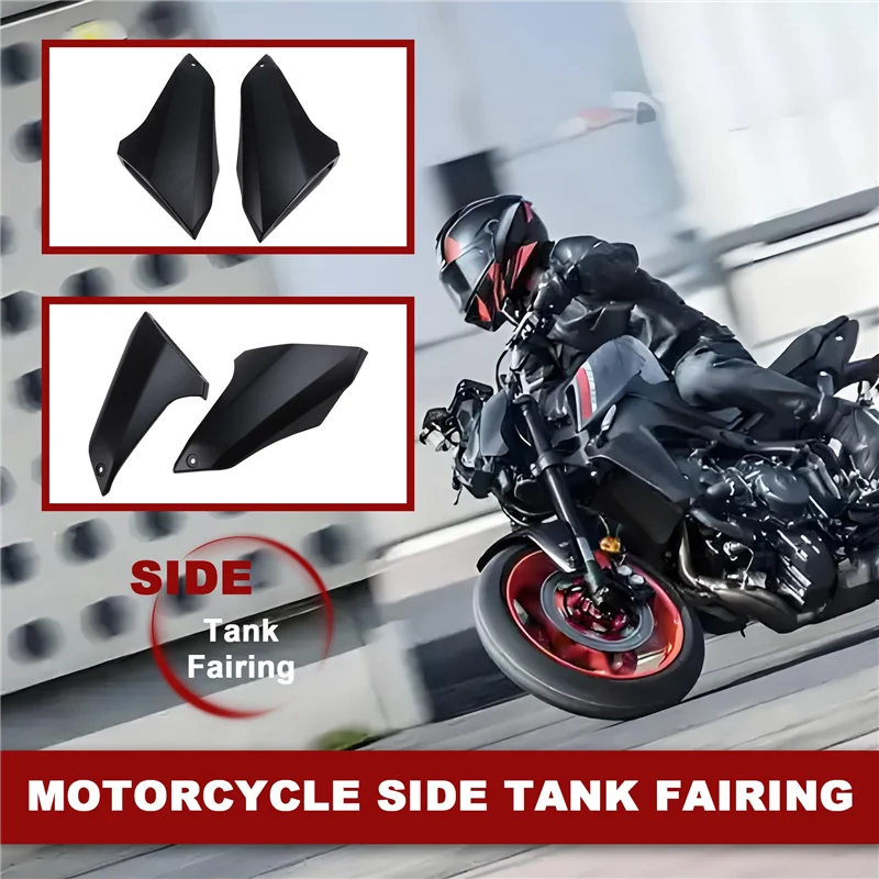 

AB16-Motorcycle Side Tank Fairing Air Intake Cover Panel For MT09 FZ09 FZ-09 MT-09 2012 2013 2014 2015 2016