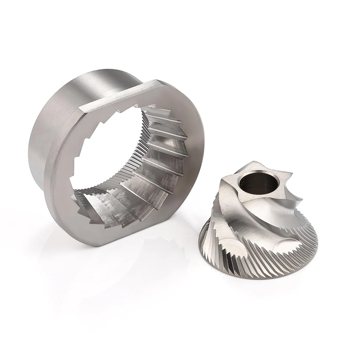UTTG-Replacement Stainless Steel Conical Grinder Burr Set, 48mm Spares Accessories for Saeco Magic/Royal/Strato and Others
