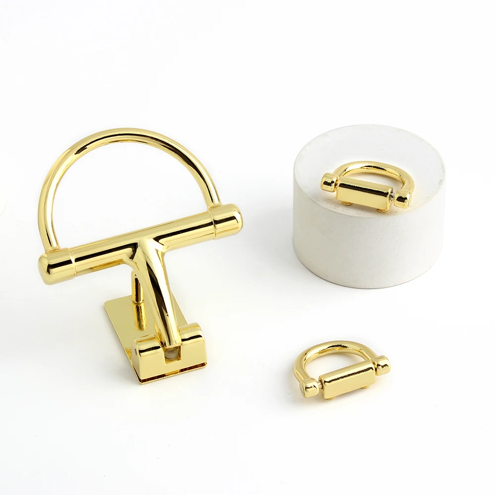 4/10Set Decorative Metal Locks With Hooks For Replace Repair Handbag Purse Bags Clasp DIY Turn Twist Lock Pin Buckle Accessories