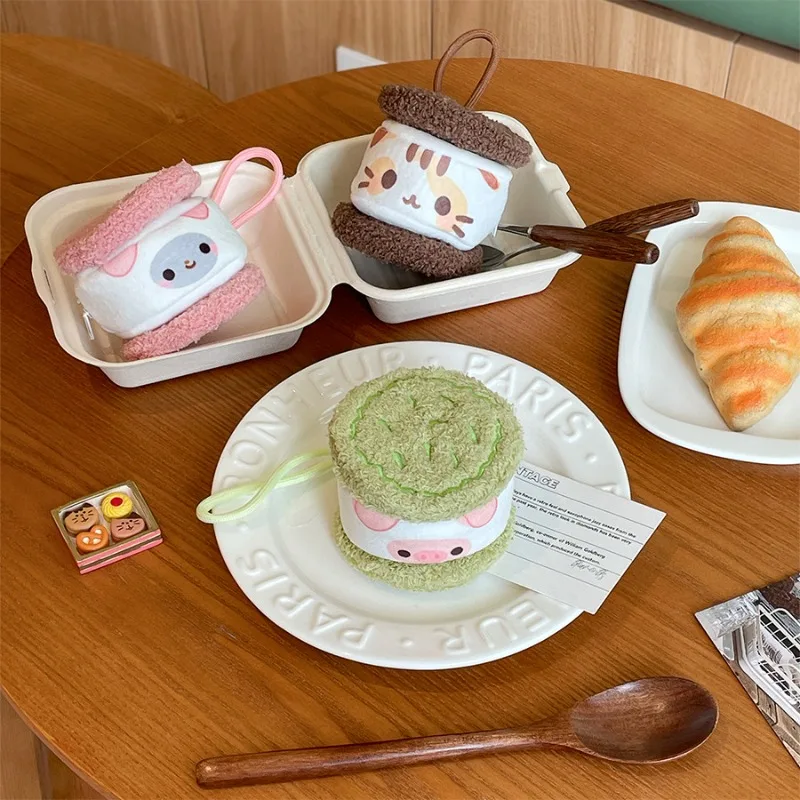 Cartoon Fashion Animal Plush Coin Purse Keychain for Kids Soft Stuffed Earphone Storage Pouch Cute Kawaii Mini Change Purse