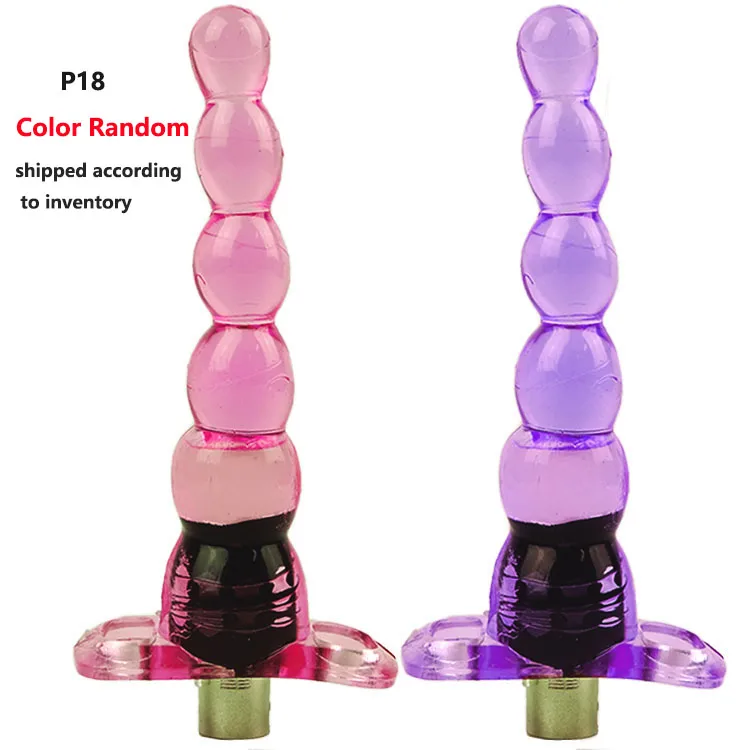 Soft Colorful Anal Dildos Automatic Sex Machine 3XLR Dildos  Attachments Butt Plug Sex Toys for Women and Men(Random color)