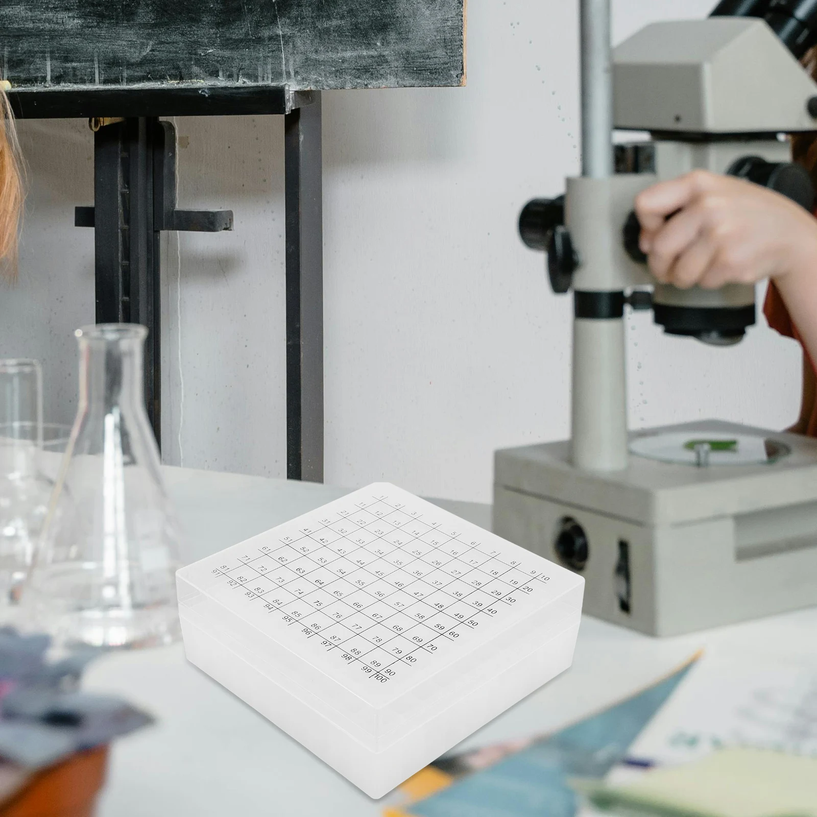 Cold Storage Box Plastic Rack Multicompartment Test Tube Holder For 1.8/2/5/10Ml Microcentrifuge Vials Lab