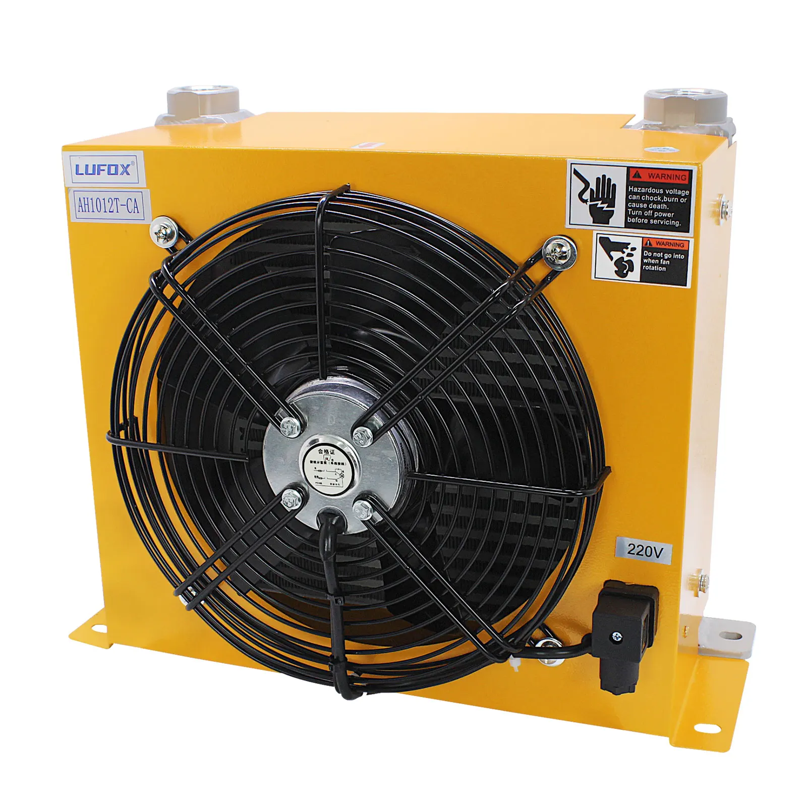 AH1012T-CA 100L/Menit Aliran Radiator Minyak Pendingin Penukar Panas Radiator Minyak Pendingin Piring Pin Penukar Panas untuk Sistem Hidrolik