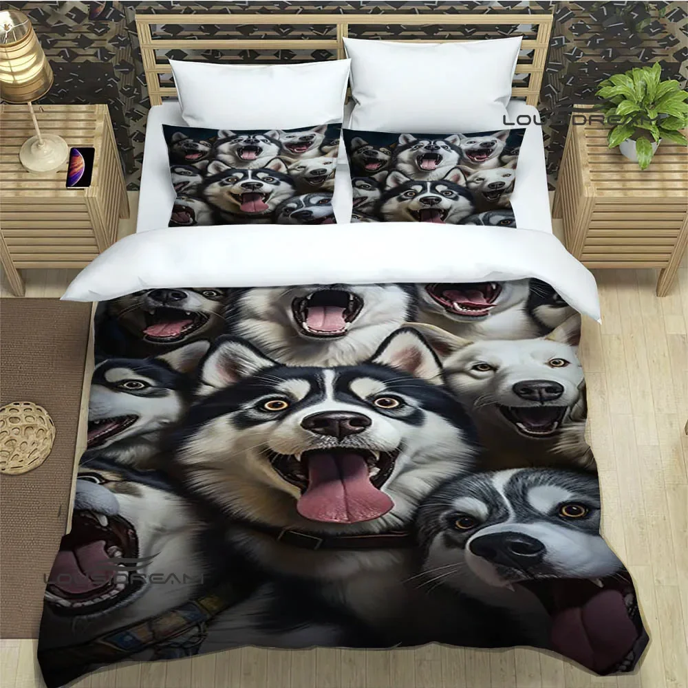 3D Cute dog printed Bedding Sets exquisite bed supplies set duvet cover bed comforter set bedding set luxury birthday gift